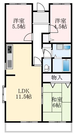 エステートⅡの物件間取画像